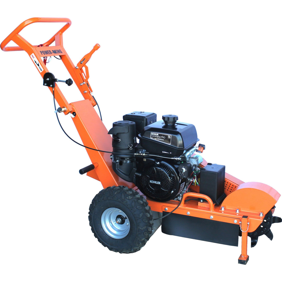 14HP Stump Grinder w/ Electric Start, Hour Meter, Green Teeth