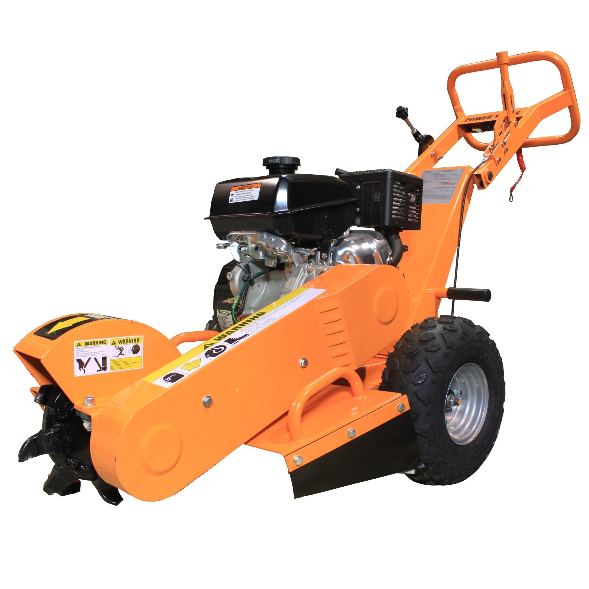14HP Stump Grinder w/ GreenTeeth Compatible Wheel - QVTools - Power King